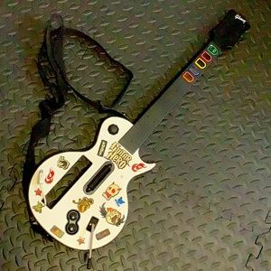 Guitar Hero Gibson Nintendo Wii Les Paul Controller No dongle No Back Cover